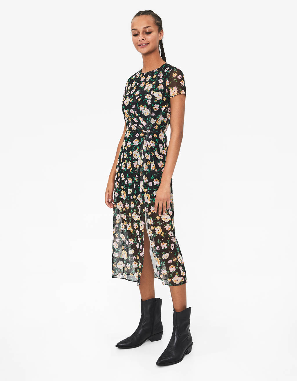 Robe en tulle avec fleurs